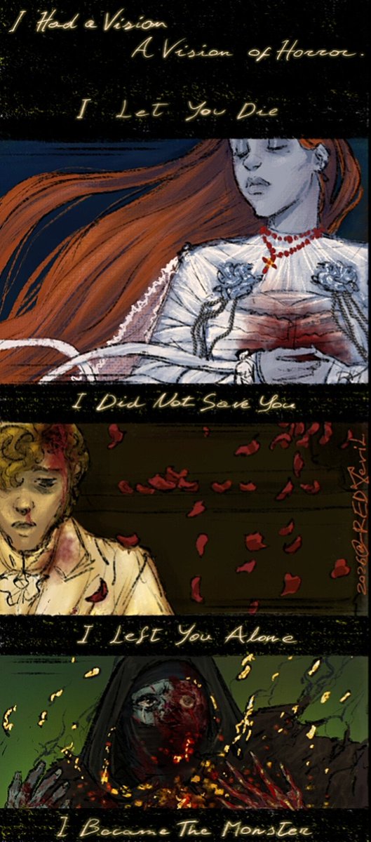 RedVeril's tweet image. Nightmares. 

AU, hurt/comfort, miserable preview cropping. #Frankenstein