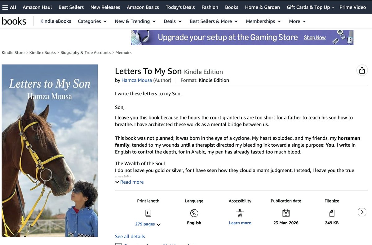 My Second #Book: 
"Letters To My Son" 
Is Available On Amazon Kindle 

amazon.co.uk/dp/B0GTJYX3DB

amazon.com/dp/B0GTJYX3DB 

#Books #bookcover #writing