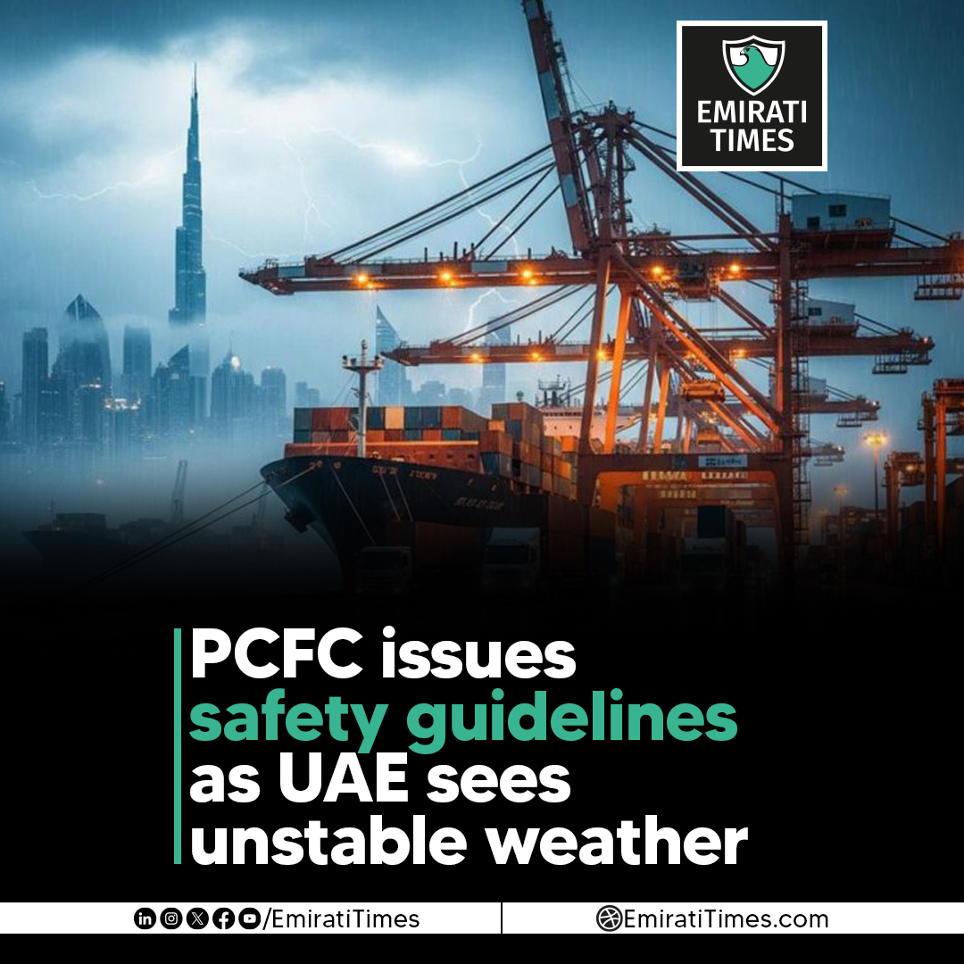 EmiratiTimes's tweet image. PCFC issues safety guidelines as UAE sees unstable weather
emiratitimes.com/pcfc-issues-we…

#PCFC #UAEWeather #SafetyGuidelines #HeavyRain #AdverseWeather #SafetyStandards #BusinessContinuity #WorkforceReadiness #Trakhees @pcfc_dubai @DP_World