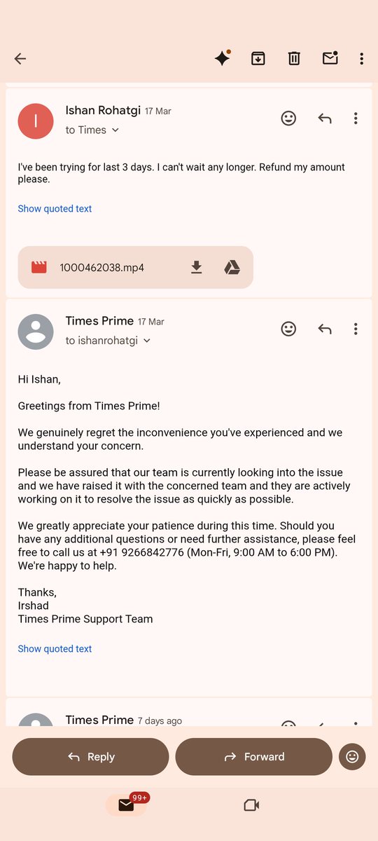 demons_dead's tweet photo. @timesprime what a sham you guys are pulling? Shame on you. 
I purchased Uber one membership from you guys, tried redeeming the code, but repeated errors. 
So I raise a ticket, have shared the screenshots of the email responses (painstakingly slow) https://t.co/EPRdxrMBbn