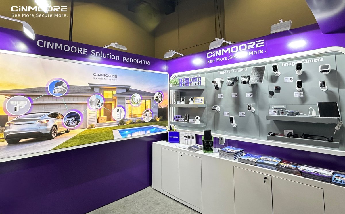 CinmooreAI's tweet photo. 📝 Day 1 at ISC West and we’re already slammed 
✅ Easy setup, super fluid experience, and AI detection with no extra fees.
👀 If you're in Vegas, come find us at Booth 33043! 
#CiNMOORE #Cinmoore #CINMOORE #homesecurity #ISCWest #SeeMore #SeeMoreSecureMore #SmartCam #camera #AI https://t.co/keHxNN9Dn3