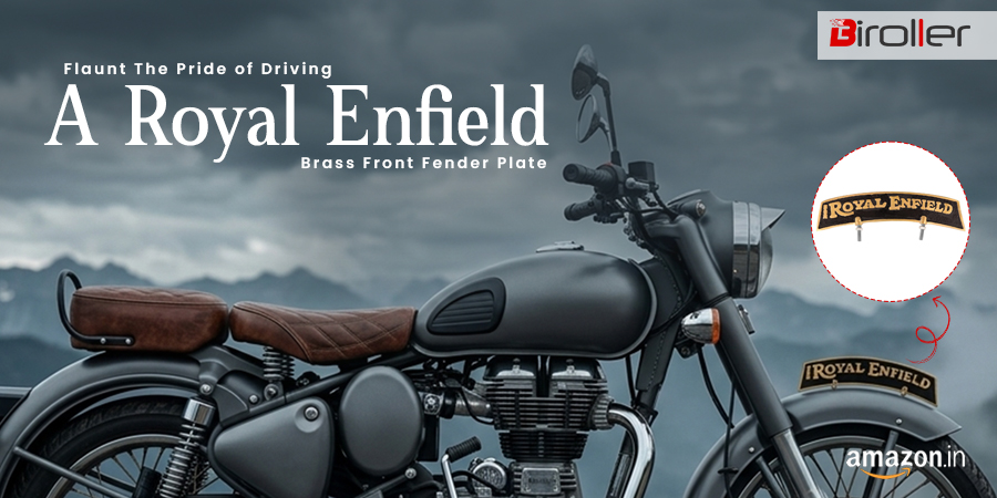 BirollerStore's tweet photo. When you drive a Royal Enfield, everyone should know it; and we can help with that.

Shop now on @amazonIN 

#biroller #bikeaccessories #BikeEssentials #royalenfield #fenderplate https://t.co/hWQD4KFb5v