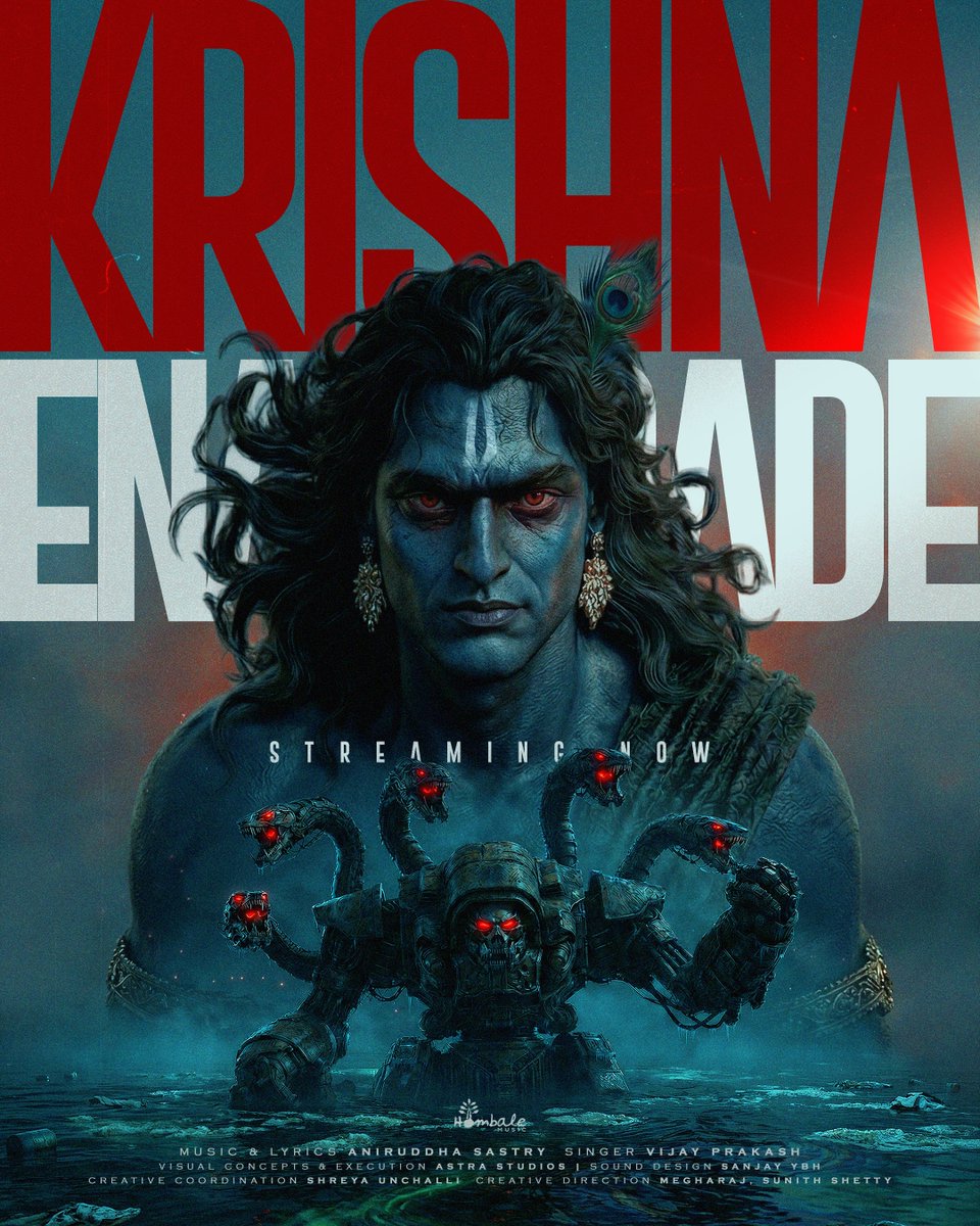 hombalefilms's tweet photo. A soulful melody wrapped in faith, grace and divine protection. 🦚

#KrishnaEnabarade Video Song out now!
▶️ https://t.co/uvWEP3q4Fm

#HombaleMusic https://t.co/OG7xtRkHgs