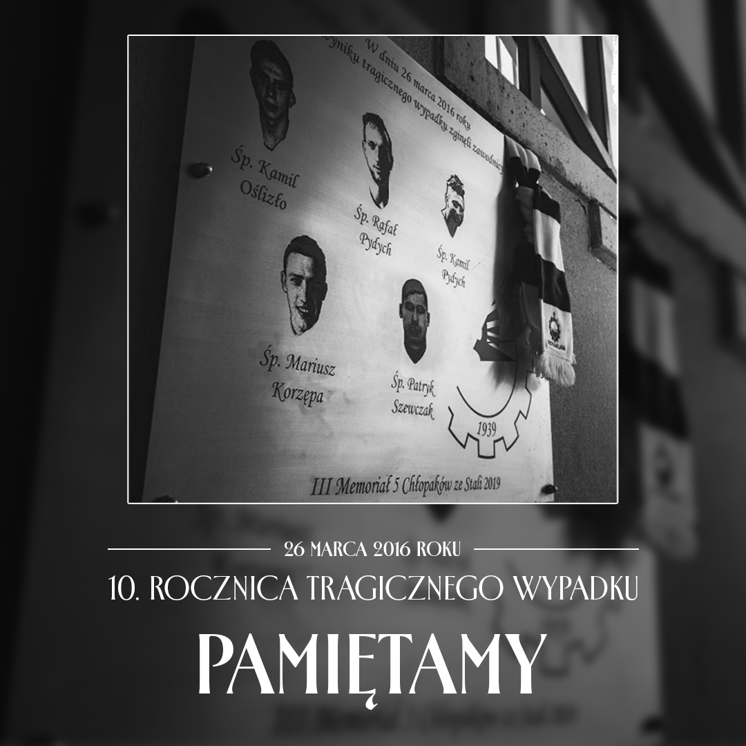 FksStalMielec's tweet photo. 26 marca 2016 roku straciliśmy pięciu wspaniałych piłkarzy, pięciu wspaniałych przyjaciół. 💔
Dziś mija dokładnie 10 lat od tragedii w Weryni.

Kamil i Rafał Pydychowie
Kamil Oślizło
Mariusz Korzępa
Patryk Szewczak

Nigdy o Was nie zapomnimy, zawsze będziemy o Was pamiętać!!🤍💙 https://t.co/iOfkHmiWSV