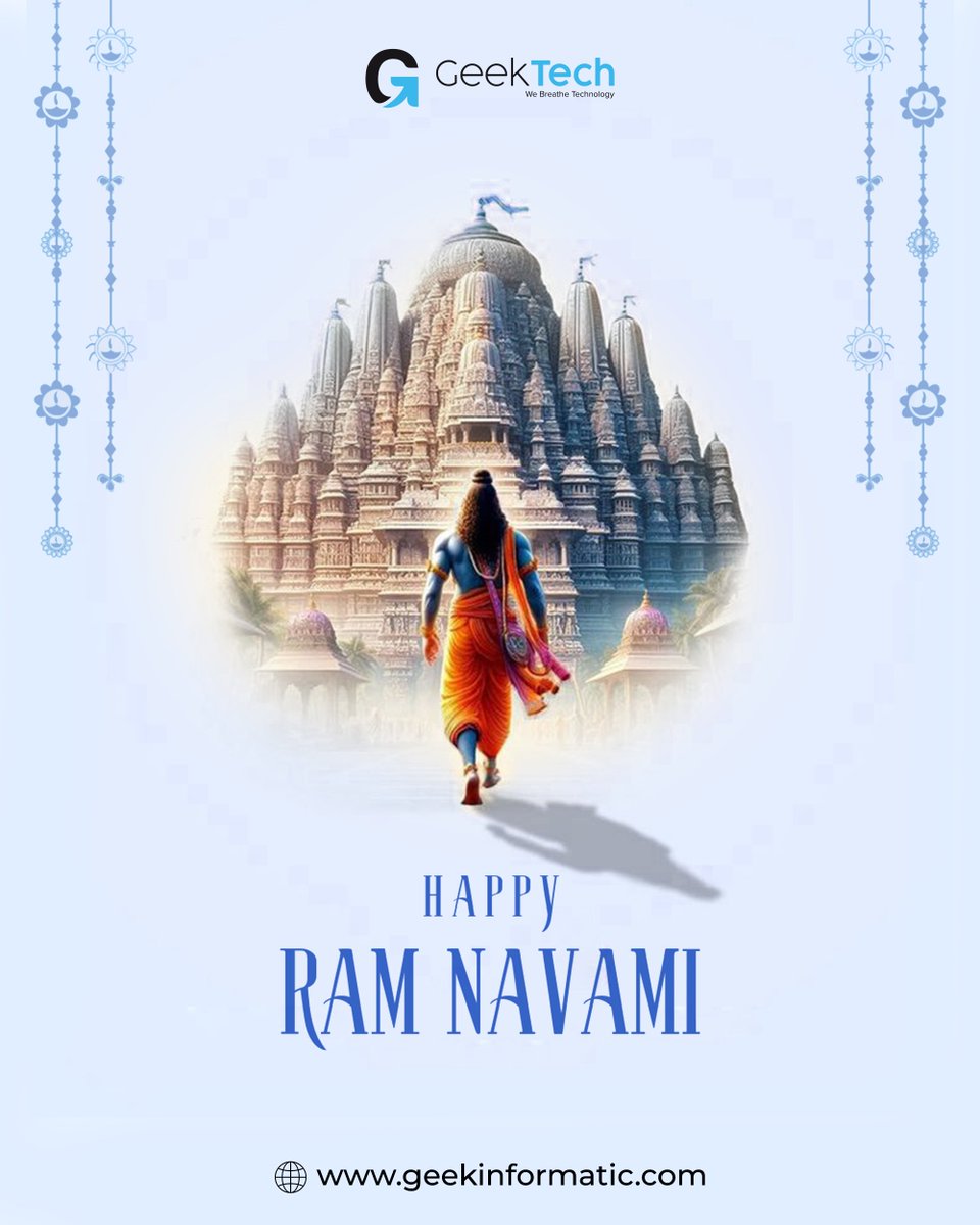 Geek_Informatic's tweet photo. May his blessings fill our lives with peace, happiness, and success. Let us walk on the path of truth and spread love and positivity wherever we go. Jai Shri Ram 🙏✨

#RamNavami #JaiShriRam #RamNavami2026 #Blessings #SpiritualVibes #PositiveEnergy #FestivalsOfIndia https://t.co/C5pT6hCa9m