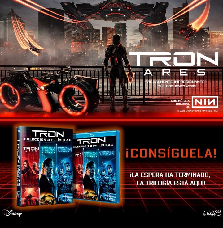 #Cine: Tenemos #Sorteo de 2 packs de la trilogia de #Tron: 

-Seguir a <a href="/DivisaFilms/">Divisa Films</a> y <a href="/Olescreen1/">Stageandscreen</a> 

-Rt este post 

-Mencionar a un amig@ 

Ganadores el 1 de Abril