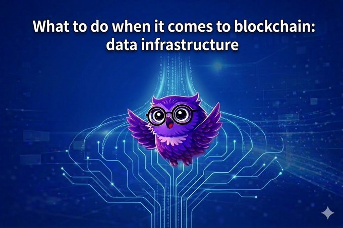 This or that.

When it comes to blockchain data infrastructure:
🅰️ Build your own pipeline
🅱️ Use a decentralized data network

The owl already knows its answer.

𝘯𝘢𝘳𝘳𝘰𝘸𝘴 𝘦𝘺𝘦𝘴, 𝘵𝘩𝘪𝘯𝘬𝘪𝘯𝘨