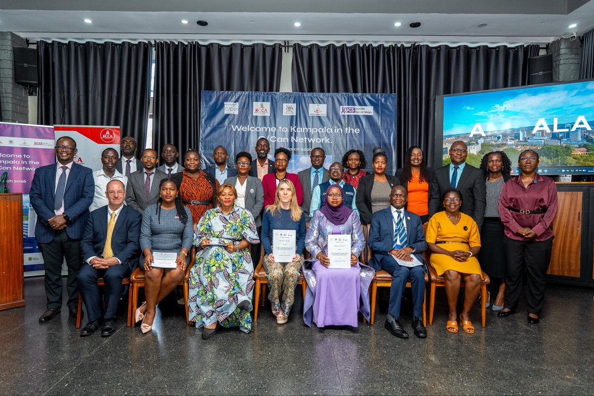 UgCancerSociety's tweet photo. Yesterday, Kampala officially became the 18th city globally and the 6th in Africa to join the @CCan_org network.

We are proud to have been part of the signatories to the MoU alongside @MinofHealthUG , @KCCAUG &amp; @UgandaCancerIns 
This is just the beginning. #TogetherAgainstCancer https://t.co/Wv5cJwlytl