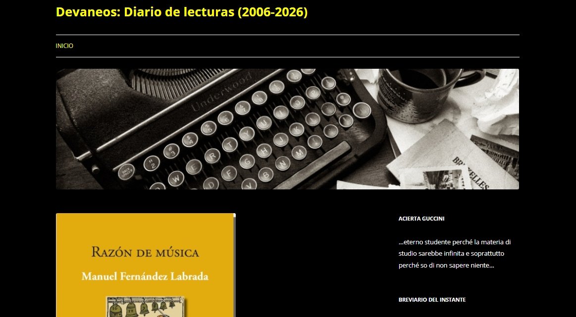 Francisco HERMOSO de MENDOZA reseña en su blog DEVANEOS mi último libro, «Razón de música» (2026):  tinyurl.com/4d97mpdx ¡Muchas gracias! En <a href="/ApeironEdicion/">Ápeiron Ediciones</a>