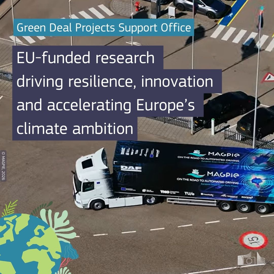 HorizonEU's tweet image. The latest #EUGreenDeal Projects Support Office newsletter is out, featuring achievements from #EUfunded projects: innovative technologies, wetland restoration, boosting biodiversity, climate adaptation and more: link.europa.eu/GvmPD8
