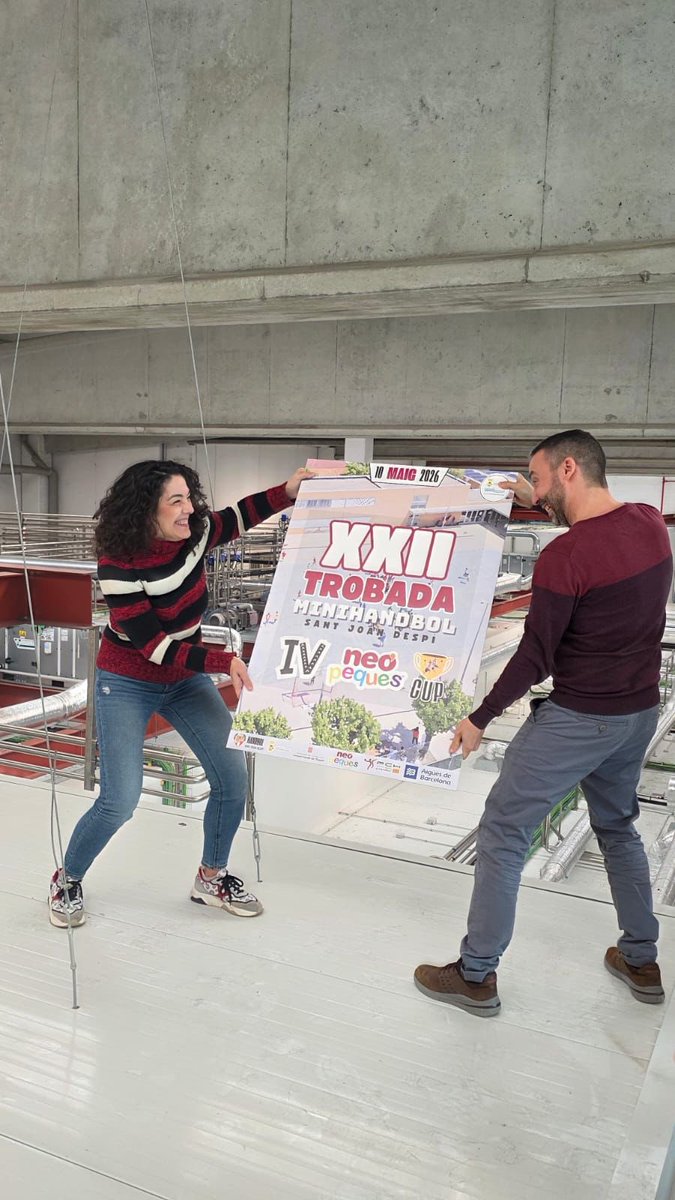 handbolsjd's tweet photo. 🏆✨ XXII TROBADA DE MINIHANDBOL – NEOPEQUES CUP

📅 El 10 de maig , Sant Joan Despí tornarà a omplir-se de competició, il·lusió i molt handbol! 

🤾🏻 Torna la gran festa del Minihandbol, on els més petits i petites seran els protagonistes d’una jornada plena d’esport i diversió. https://t.co/xJ6klwcsnB
