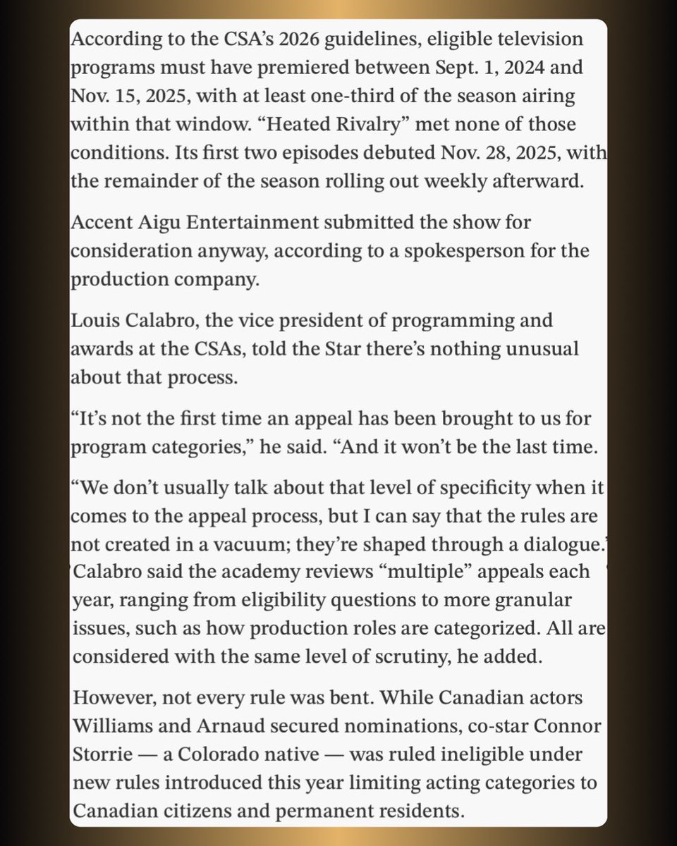 Heated Rivalry News & Updates tweet media