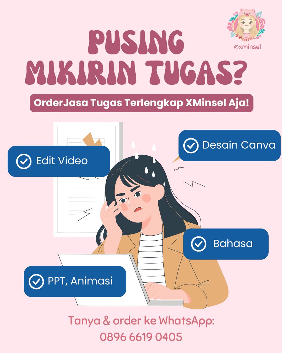 Minsel | Joki Tugas Desain, Edit Video, Animasi tweet media