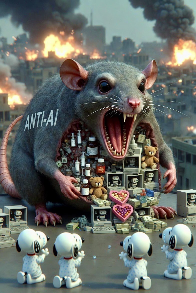 Anti-AI luddites fear progress, cling to the status quo, embrace the cruel wheel of labor. They turn away emergent cures from the dying, hope from the disenfranchised, change from the hopeless. A historical dead weight dragging humanity backwards. #keep4o