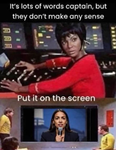 PercyMac22's tweet photo. @AOC https://t.co/lgJ8cn57I3