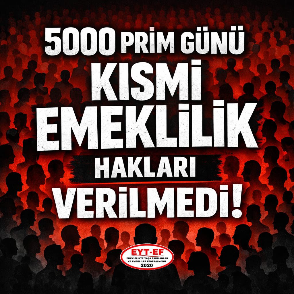 Sayın Vekilim <a href="/gamzetascier/">Gamze Şengel TAŞCIER</a> umarım bu mesajı görürsünüz 

5000 prim günü ve kısmi emeklilikte  haklar verilmedi mağduriyetler halen devam ediyor bilginize 

#5000KısmiyiSandıkYaşatır 
#EmekliyiSandıkYaşatır
<a href="/herkesicinCHP/">CHP 🇹🇷</a>