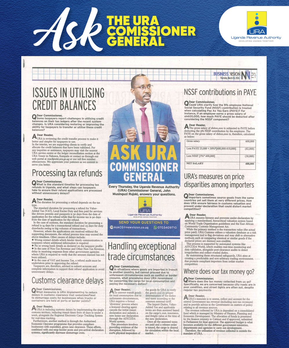 Uganda Revenue Authority tweet media