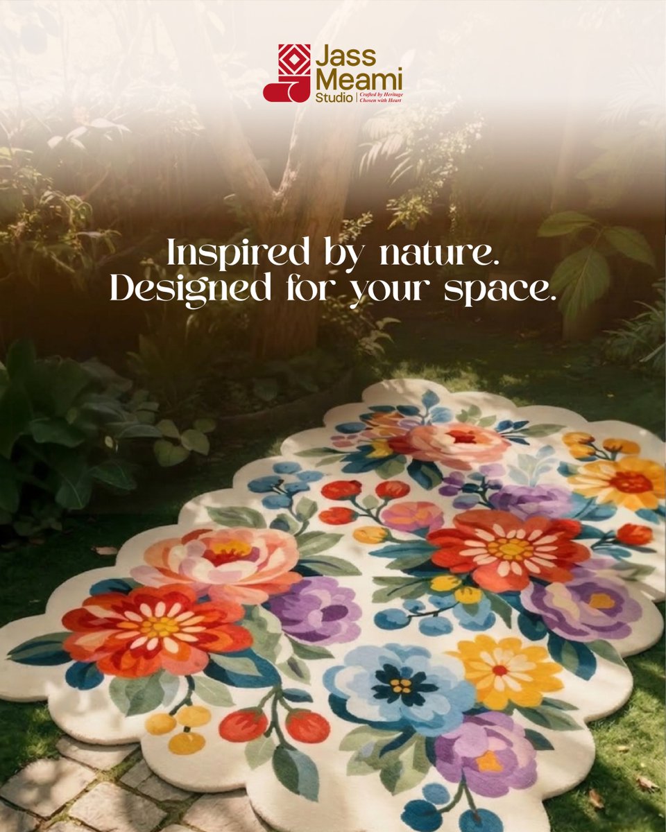 jassmeami90245's tweet image. Bring nature home, without compromising on style.
Every design is crafted to add life, warmth, and character to your space—turning everyday corners into something you actually feel.

#JassMeamiStudio #HomeAesthetics #LuxuryLiving #HomeDecorIndia #PremiumRugs