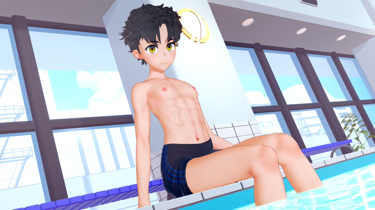 ray_kun3113's tweet photo. In the swimming pool 😁 https://t.co/r7hLz7UqHo