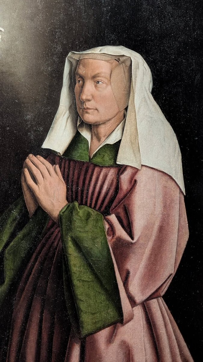 boussemaer_art's tweet photo. 1/2 Commandé par le notable gantois Joost Vijd à Hubert van Eyck et achevé en 1432 par son frère Jan van Eyck, le retable de l’Agneau mystique, une fois ouvert, mesure environ 3,75 mètres de haut sur plus de 5 mètres de large. Il est présenté à la cathédrale de #Gand. https://t.co/JUJrcgeIAj