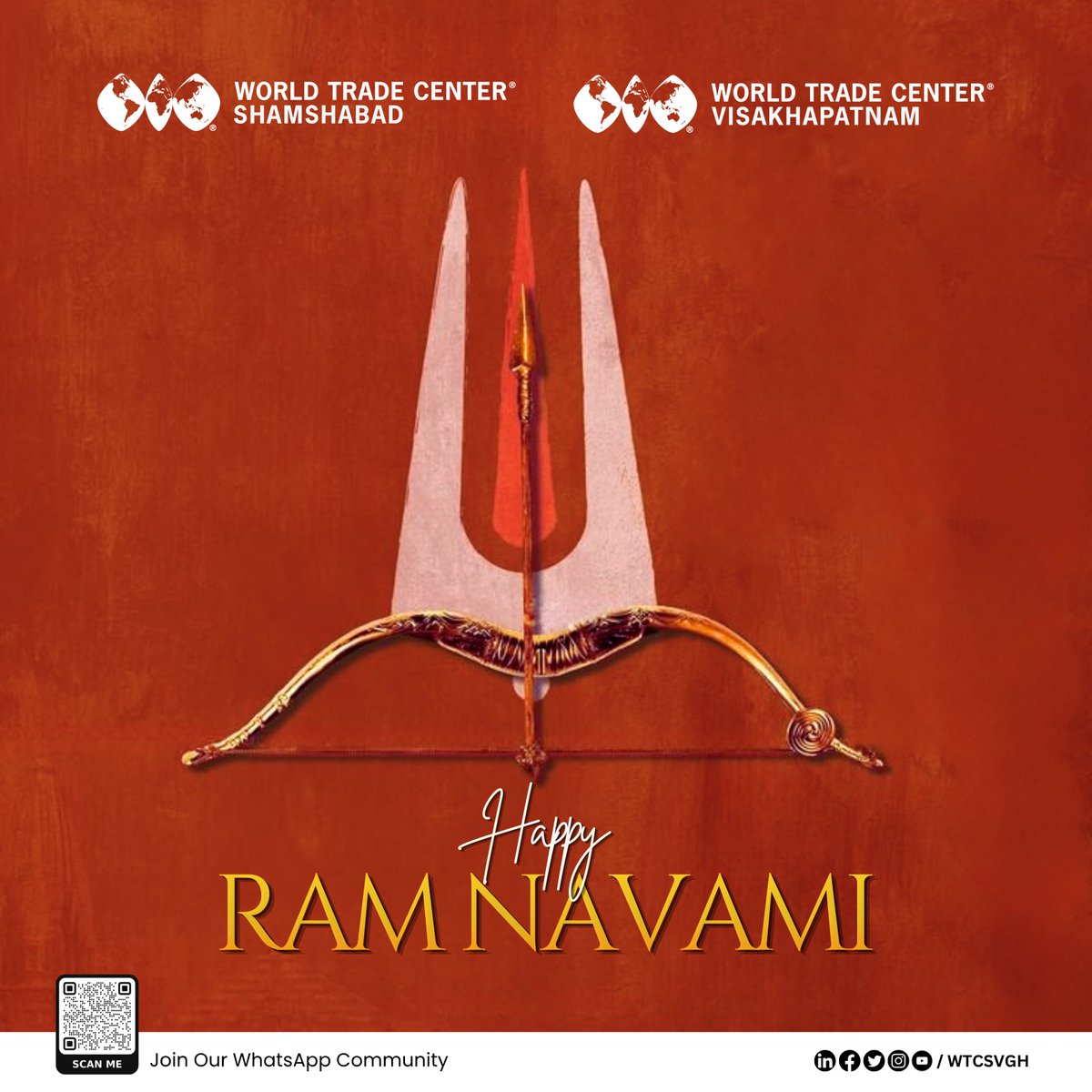 wtcsvgh's tweet photo. Ram Navami teaches us that real leadership stems from integrity, bravery, and unwavering resolve. Let's embrace the journey of dharma and spark meaningful transformation. Wishing you a joyous Ram Navami!
#RamNavami #PathOfRighteousness #Inspiration #Courage #Honesty
Join our community on WhatsApp to connect, learn, and stay updated with the latest insights: https://t.co/la619wsiKt