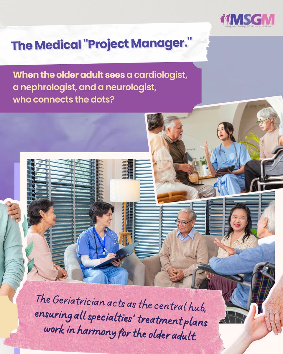 msgm_geriatric's tweet image. Many think geriatricians are just doctors for older adults…
But their role is far more specialised.

👉 Read more to understand why it matters

#MSGM #GeriatricMedicine #GeriatricCare #GeriatricHealthcare
