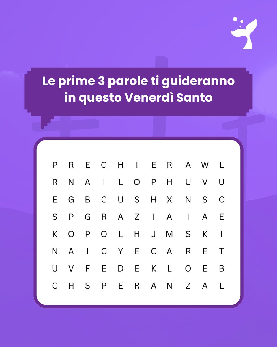 JoyRead_ITA's tweet photo. ✨ Venerdì Santo Challenge! ✨
👉 Le prime 3 parole che trovi ti accompagneranno in questo Venerdì Santo.
Commenta qui sotto le tue parole e scopri il tuo messaggio speciale! 💬🙏 https://t.co/0hQI38Qc9U