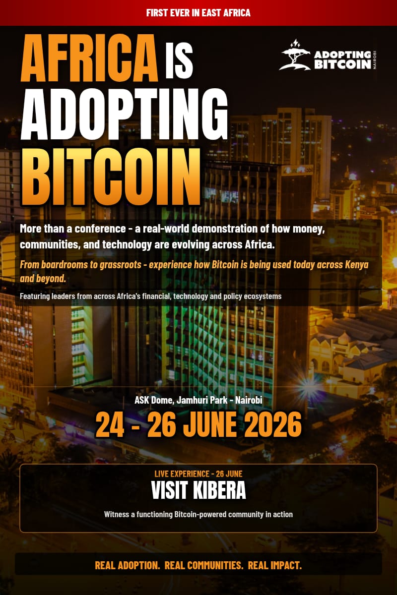 AfribitKibera's tweet photo. 🚨 BIG ANNOUNCEMENT: EAST AFRICA, THIS IS YOUR MOMENT 🚨

First-ever East Africa Adopting Bitcoin Conference — bringing together Builders, Developers, Communities, Institutions. 

📍 Location: ASK Dome, Jamhuri Park, Nairobi
📅 Conference Dates: 24th – 26th June 2026

@AdoptingBTC @abcptza @adoptingbtc_nbo