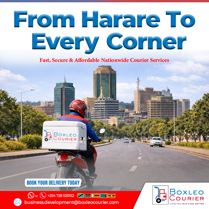 BoxleoCourier's tweet photo. Wherever your package needs to go, Boxleo Courier gets it there. Our nationwide courier service connects Harare to cities and towns across Zimbabwe with speed, safety, and efficiency.

Call us Today!
WhatsApp: +254 728 520152

#boxleo #courier #zimbabwe https://t.co/HlQLgum9o6