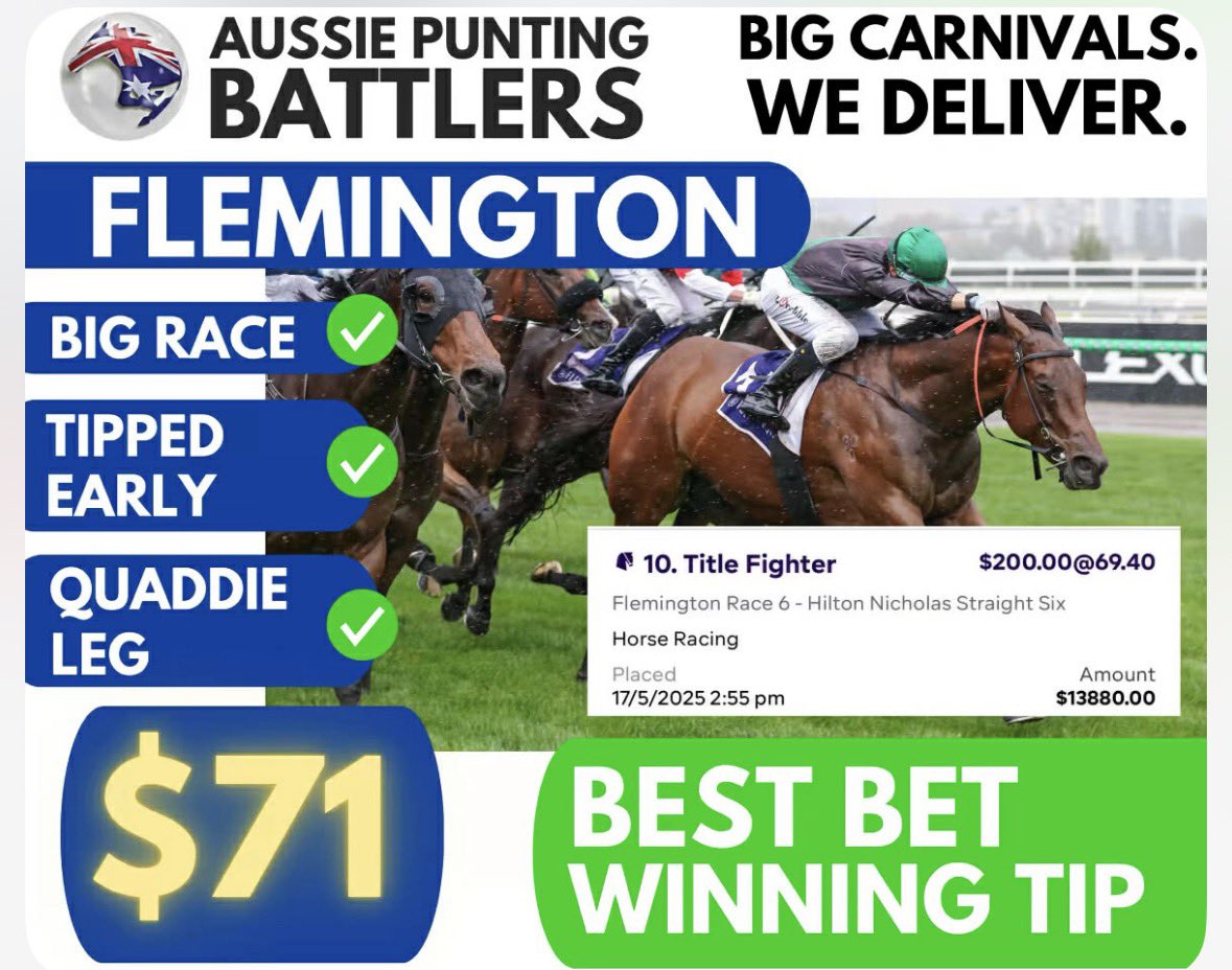 Aussie Punting Battlers tweet media