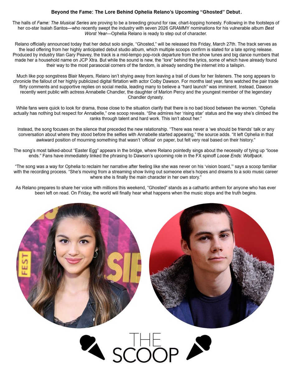 🍨 Beyond the Fame: The Lore Behind Ophelia Relano’s Upcoming “Ghosted” Debut.