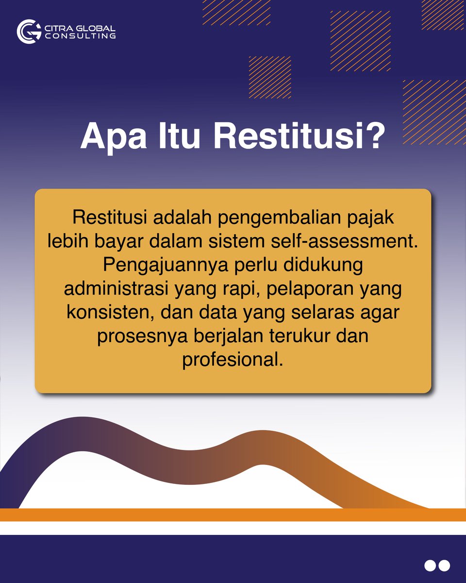 CGConsulting3's tweet photo. Punya lebih bayar tapi takut ajukan restitusi?🤔

Restitusi itu hak hukum Anda, bukan ancaman. Kuncinya cuma satu: administrasi harus rapi dan data konsisten 📊. Melakukan pengecekan internal sejak dini bikin proses klaim jadi lebih terukur dan hati pun tenang.🌙

#RestitusiPajak https://t.co/5u70zujLom