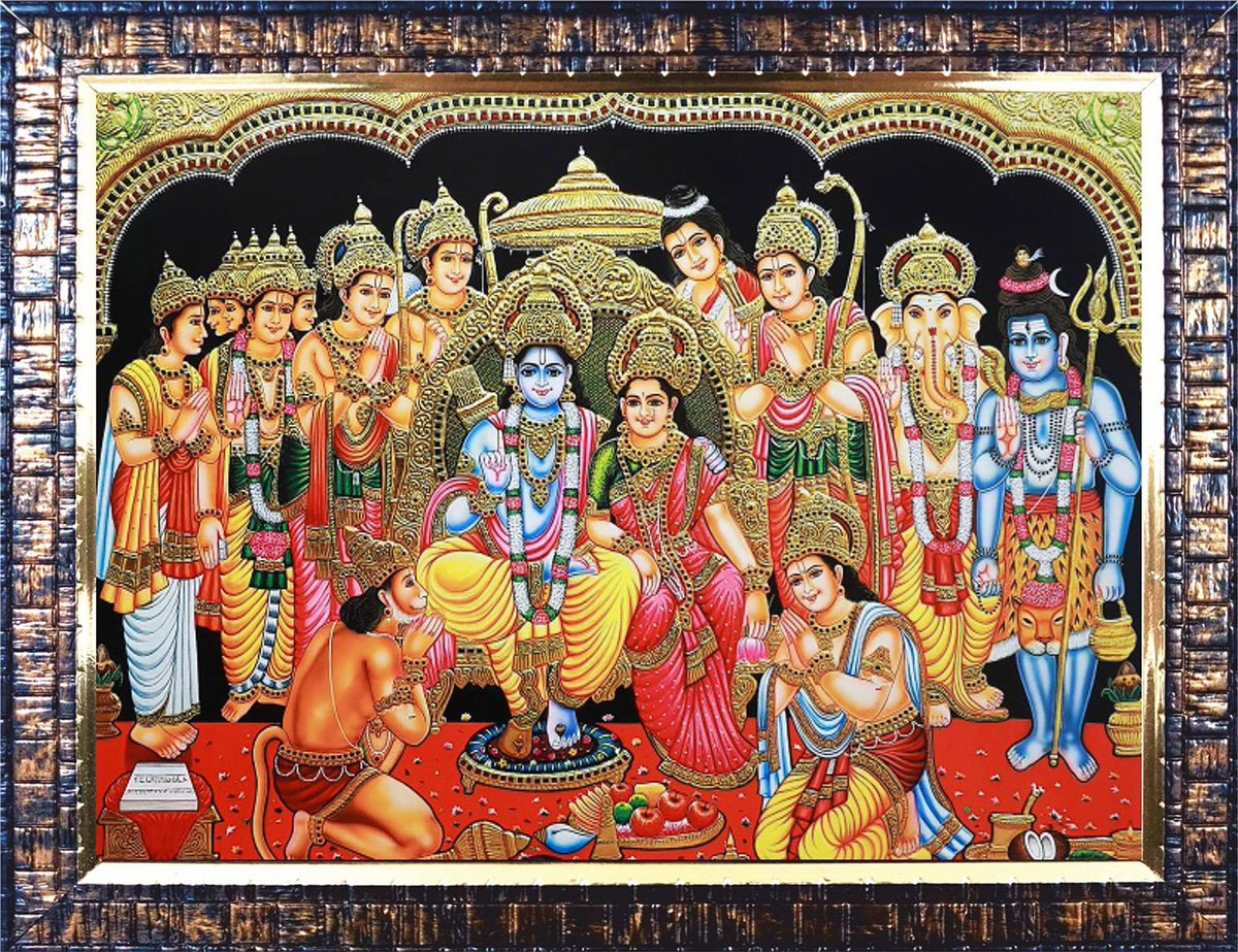 🌸 रामो राजमणिः सदा विजयते,
                रामं रमेशं भजे रामेणाभिहता,
                निशाचरचमू रामाय तस्मै नमः । 🌸🌸

              🦚 रामान्नास्ति परायणं परतरं,
                    रामस्य दासोस्म्यहं रामे चित्तलयः,
                   
१/२