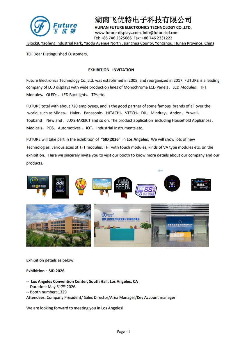 flyluckyLCD's tweet image. Exhibitions are busy—engineers shouldn’t waste time searching. Find FUTURE easily at electronica India 2026 (Hall 9-C01). Evaluate TFT, MONO LCD, and custom display solutions built for integration, reliability, and real-world performance. 
#LCD #TFTLCD #HMI #EmbeddedSystems