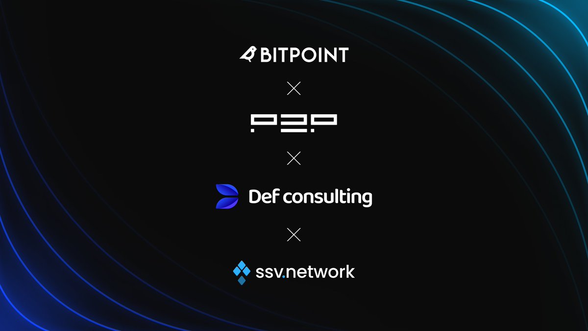 A listed Japanese company just put DVT-powered ETH staking into its treasury operations 🇯🇵

P2P.org is running validator infrastructure for Def consulting  (<a href="/DefShimomura/">下村 優太｜株式会社Def consulting (4833)</a>) — alongside <a href="/BITPointJP/">ビットポイント公式【SBIグループの暗号資産交換所】</a> and @SSV_Network — as part of a formal Ethereum treasury strategy.