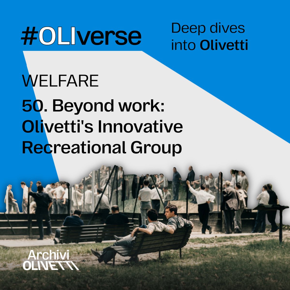 ArchOlivetti's tweet photo. #Olivetti Recreational Group: The Evolution of Corporate Welfare ๐ด From early initiatives to the GSRO, the company built a model based on community, culture, and wellbeing.
New episode of #OLIverse
๐ง https://t.co/ecP3TesgV5
#ArchiviOlivetti #StoriaDiInnovazione #Podcast https://t.co/L7f6HqRkvn