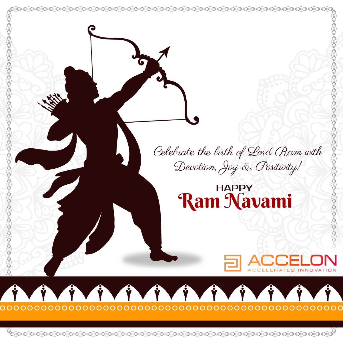 On this sacred and auspicious day of Ram Navami, may the ideals of Lord Ram inspire us all. 🌿

To walk the path of truth, compassion, and righteousness.

Happy Ram Navami to you and your loved ones 🙏✨

Team Accelon.

#RamNavami2026 #RamNavami #Blessings #Celebrations