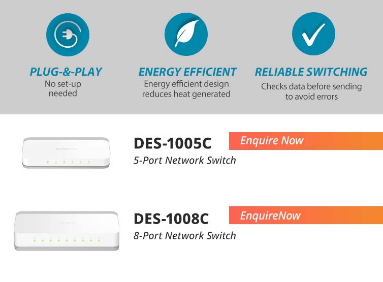 DLinkSA's tweet image. 🚀 Effortless networking starts here.

✅Plug &amp;amp; play. 
✅Stable connectivity. 
✅Compact design.

Perfect for home offices or growing business networks — stay connected and productive with D-Link.

#DLink #SmartNetworking #TechEssentials #WorkSmart