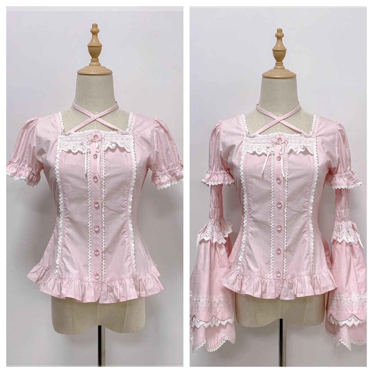 42lolita_'s tweet image. New🔥Haruhime Momoko - Cotton Old School Lolita Blouse

🤍  Soft and timeless. Ruffled hem adds gentle detail.
🌸 Cotton fabric feels comfy and easy for daily wear.

Purchase link: 42lolita.com/products/cotto…

#OldSchoolLolita #HalterBlouse #VintageStyle #ElegantLook #LolitaFashion