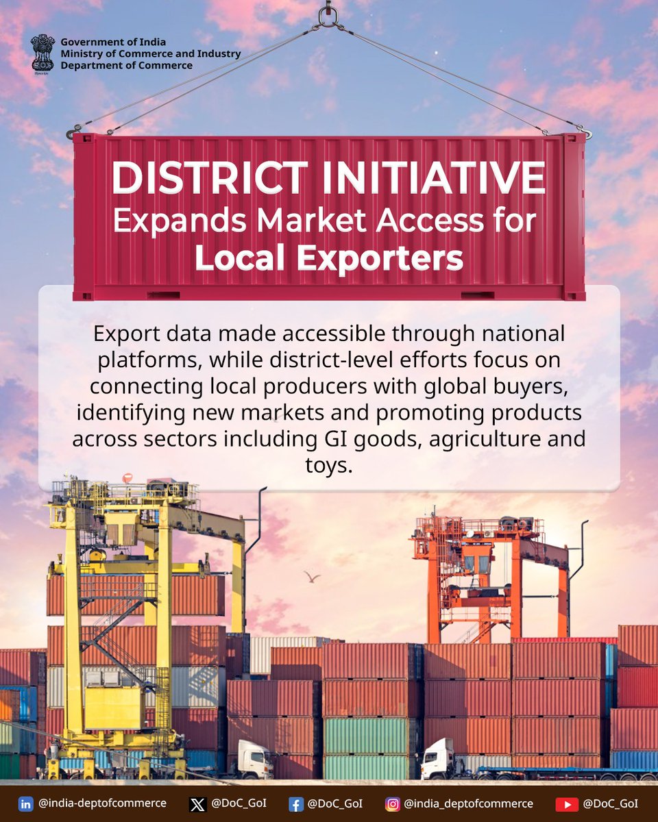 Dept of Commerce, GoI tweet media