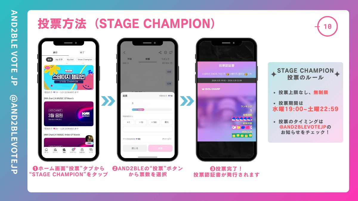 AND2BLE VOTE JP tweet media