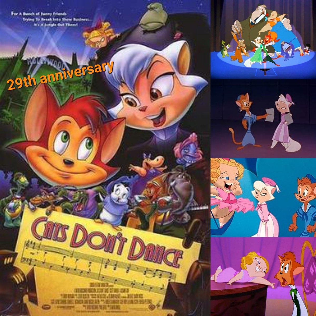 ArenStenslie's tweet photo. Today, it also marks the #29thanniversary of @warnerbros's "#CatsDontDance".
#WarnerBros #WarnerBrosFamilyEntertainment #DannyCat #SawyerCat @TheJasmineGuy #DarlaDimple #Max #PudgePudgemyer #TillieHippo #WoolieTheMammoth #FrancesAlbacore #CranstonCore https://t.co/YzGltvM4fC