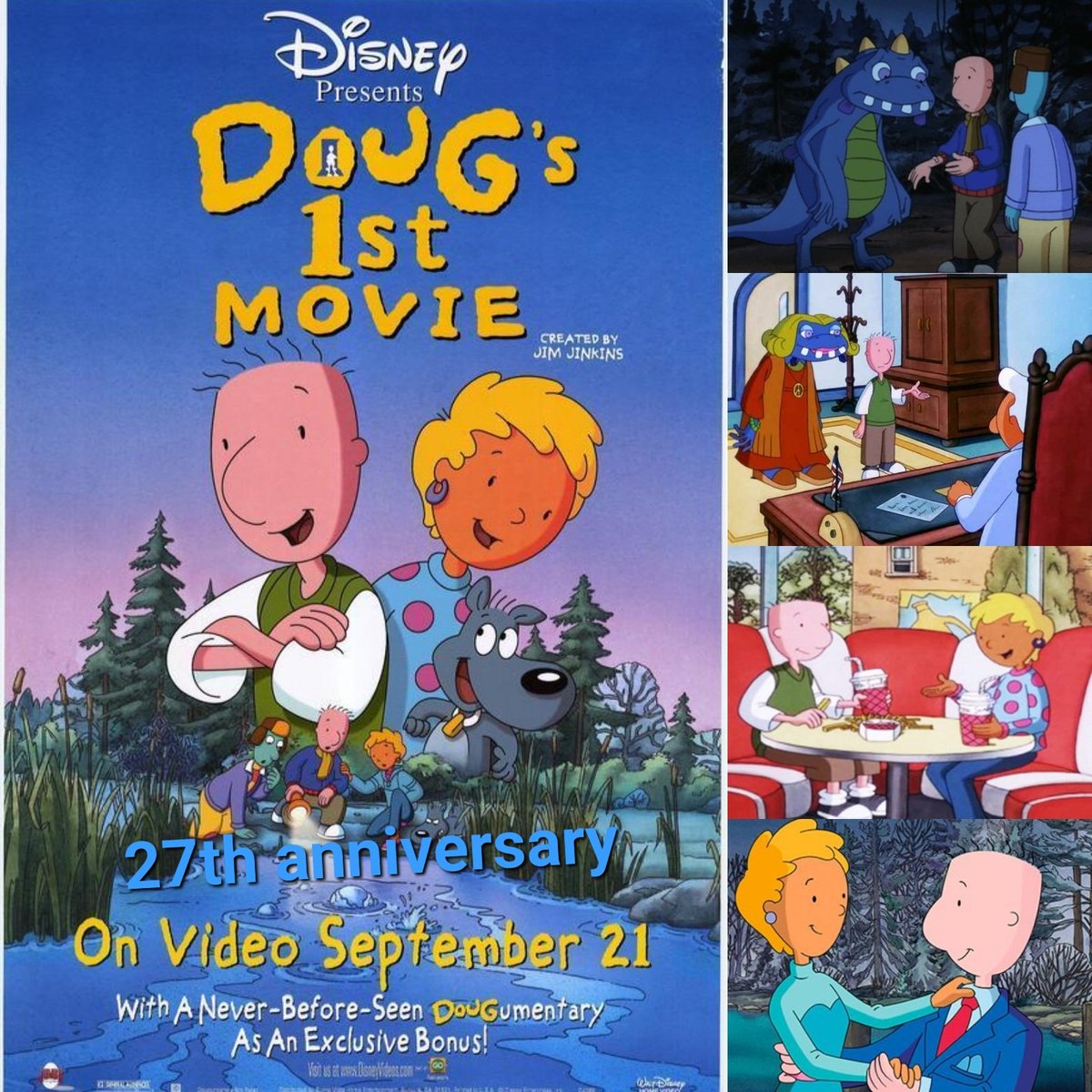 ArenStenslie's tweet image. Today even marks the #27thanniversary of #WaltDisneyPictures's "#DougsFirstMovie".
#Disney @Disney #DougFunnie #PattiMayonnaise #SkeeterValentine #GuyGraham #RogerKlotz #HermanMelville #JudyFunnie #BeebeBluff #Bluffington #LuckyDuckLake