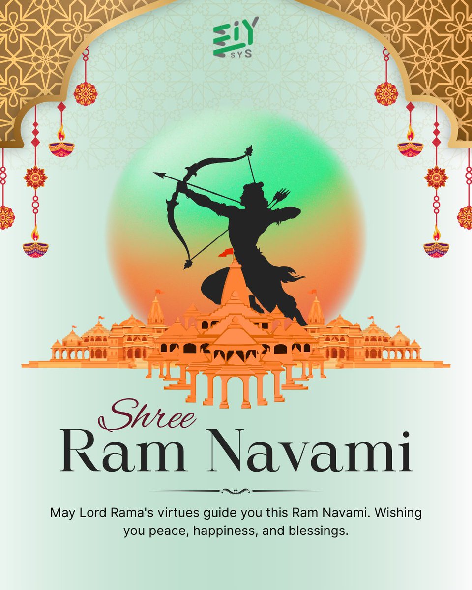 Happy Ram Navami 🌼

Celebrating values of integrity, purpose, and positivity.

#RamNavami #FestiveWishes #eiysys