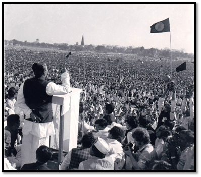 Sheikh Mujibur Rahman's demand for self-determination was answered with bullets and bayonets in 1971. Pak Bleeds Bangla