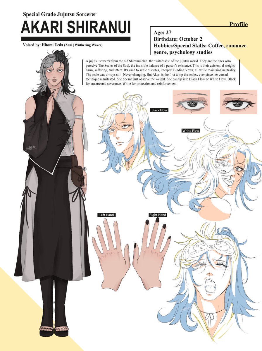ref sheet of my jjk oc that i havent posted here 🎉 #jjkoc