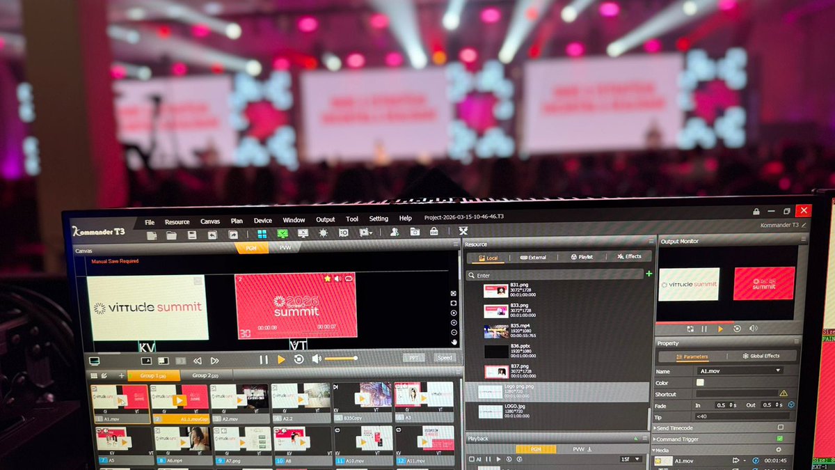 kystartech's tweet photo. 🎤 Vittude Summit | São Paulo, Brazil
Powered by Kystar Kommander T3, delivering clear and dynamic visuals for presentations and panels. Flexible output mapping ensures seamless, well-structured content across the screen.

#Kystar #KommanderT3 #LED #controlsystem #EventTech https://t.co/Nx2UvVvXud