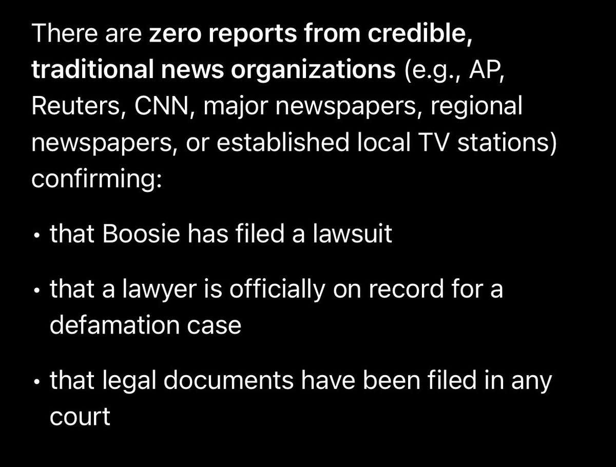 I forgot all about this. Its been a week and no lawsuit. All that talk about suing was a lie. I told people to bookmark this and watch how it dies out in a week. It has. You cant sue for something you made up. All of you all that ran to his defense look crazy right now.