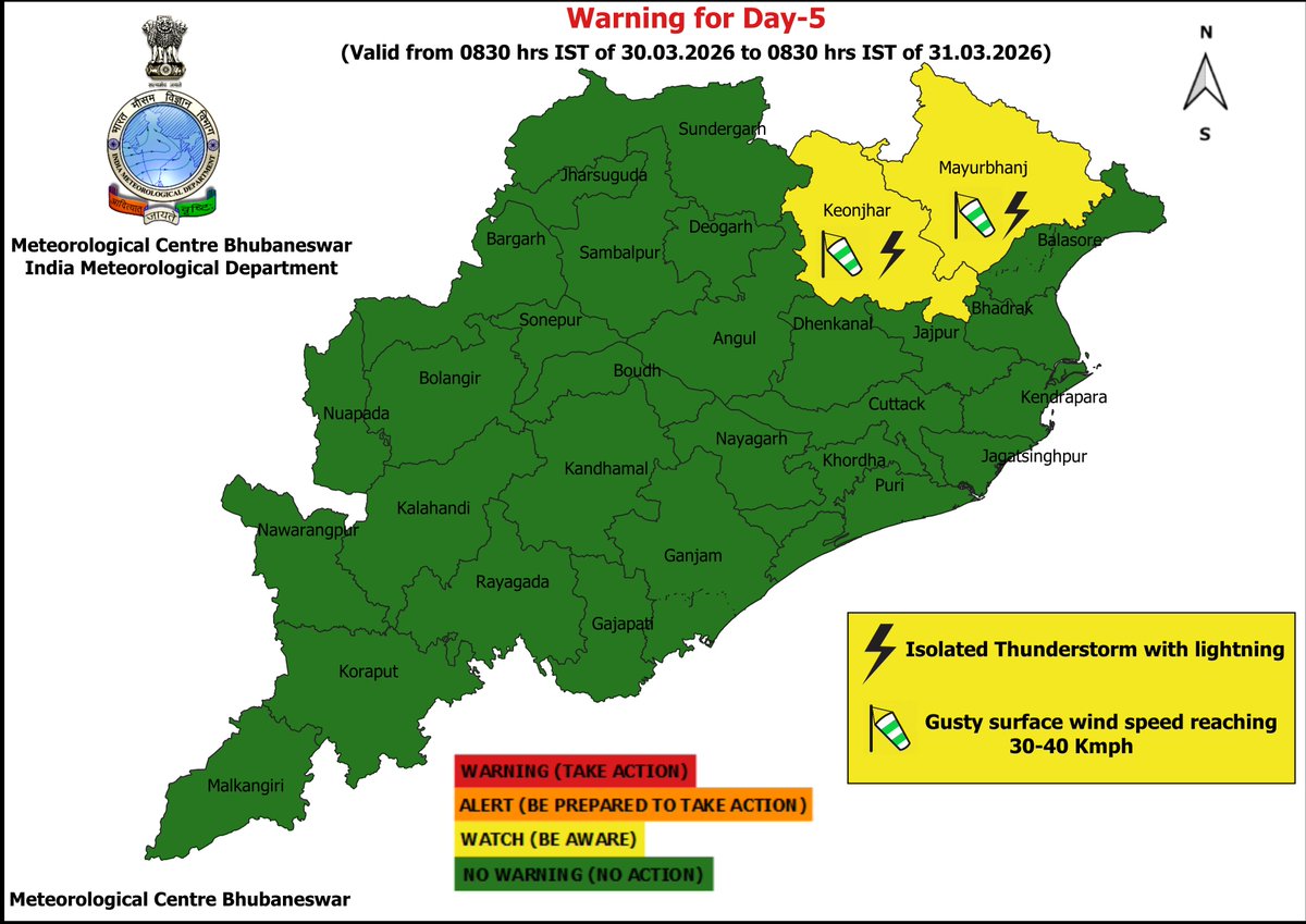 Meteorological Centre, Bhubaneswar tweet media