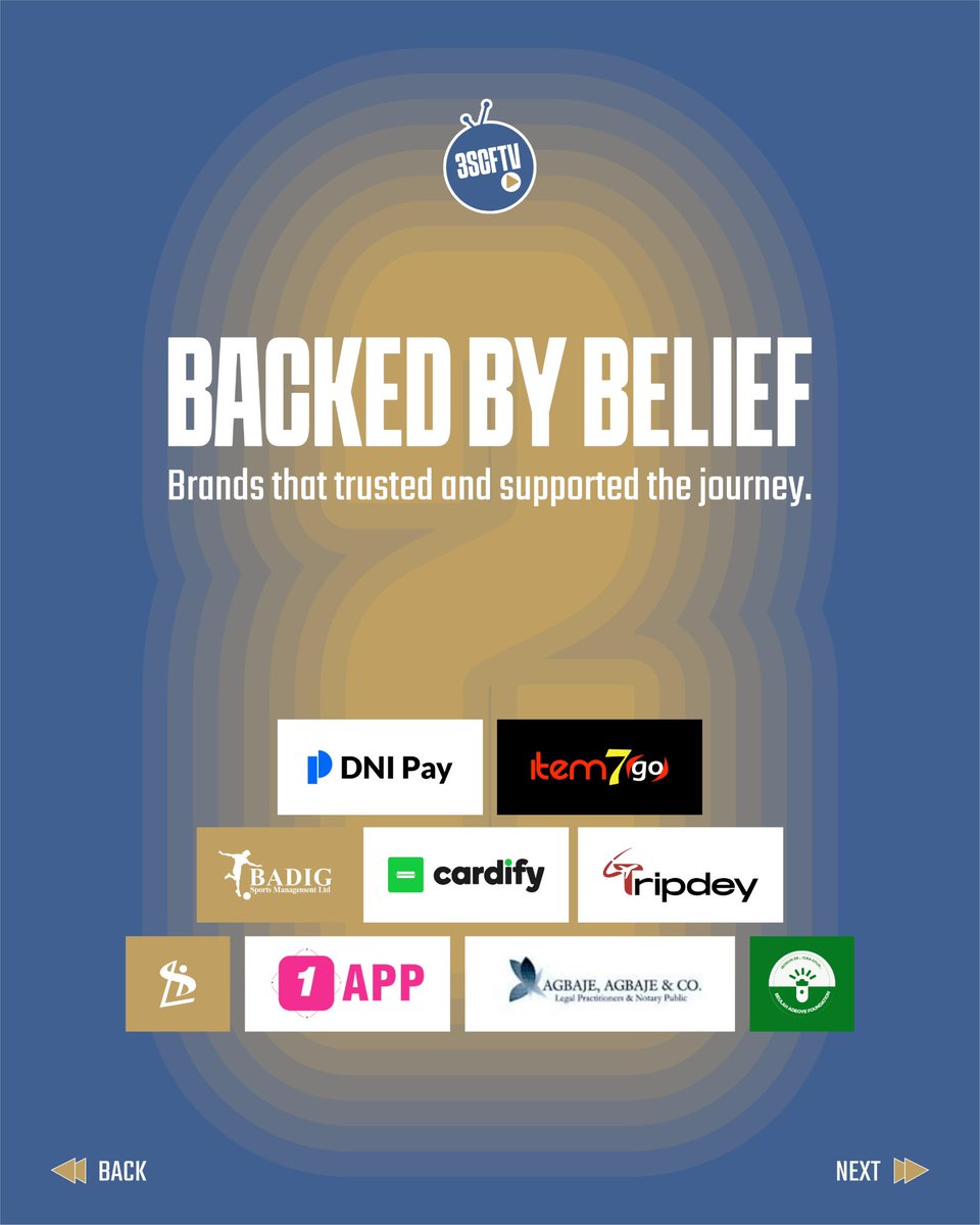 3scfanstv's tweet photo. Backed by belief.
Brands that trusted the vision and supported the journey.
We do not take it for granted.
#3SCFansTV #2YearsStrong https://t.co/RLKHPZxPEi